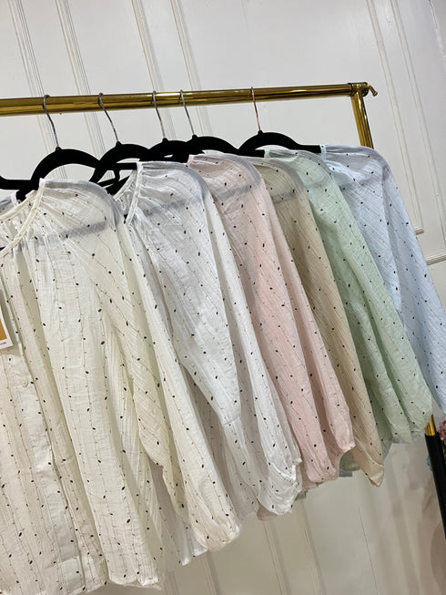 Round Neck Casual Cotton Down Tops